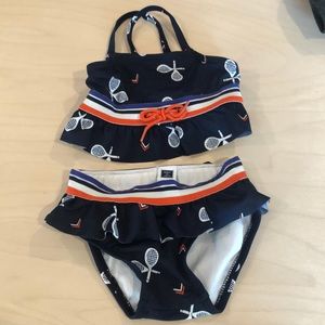 Janie & Jack Tennis Print Bikini